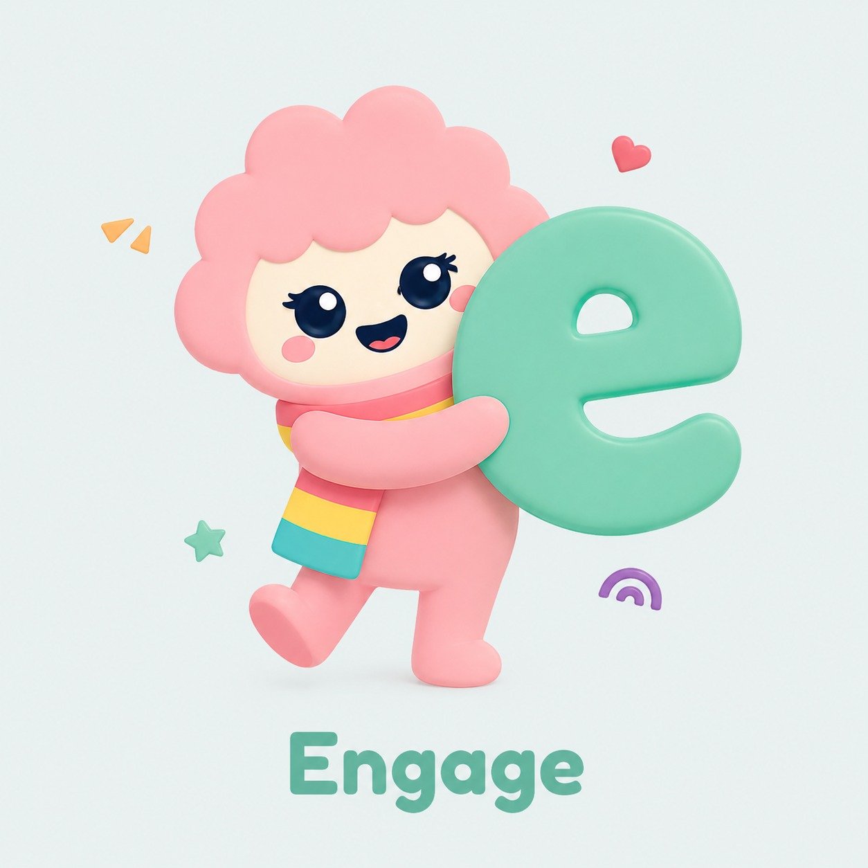 Lumi holding the letter for Engage