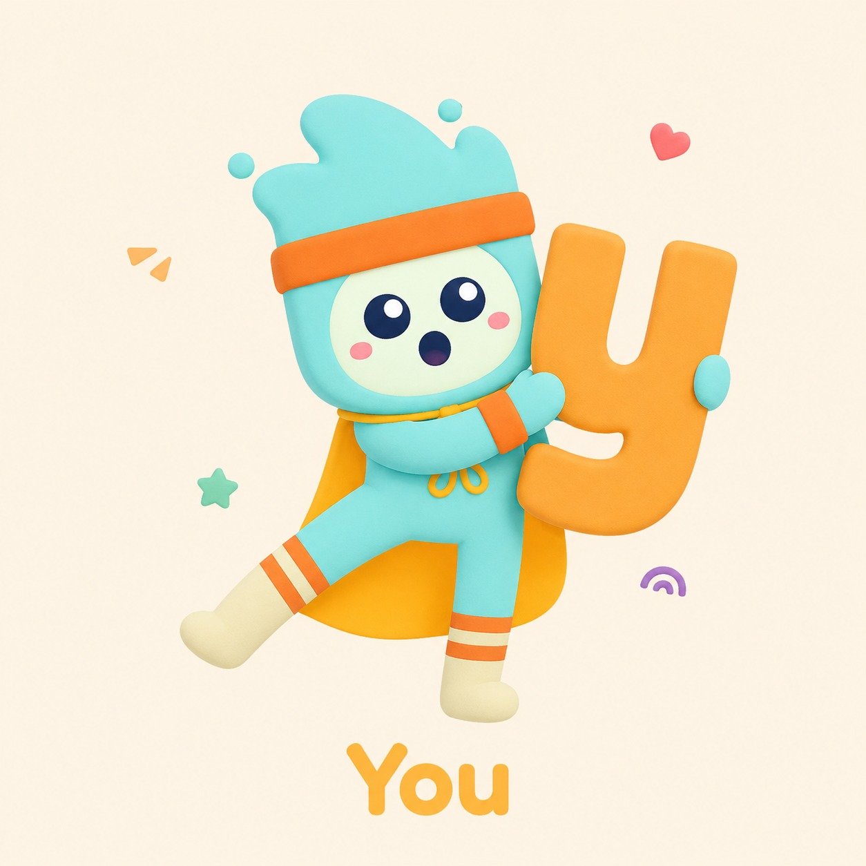 Lumi holding the letter for You
